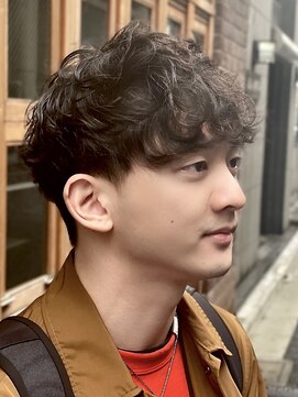 ニット 銀座(knit) メンズパーマ【knit 銀座 荒柄ノエル】