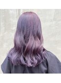ブリーチカラー×ラベンダーピンク