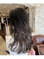 シャル 八王子(shalu)&nbsp;～青木　インナーカラー　オレンジベージュ～