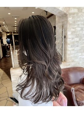 シャル 八王子(shalu) ～青木　インナーカラー　オレンジベージュ～