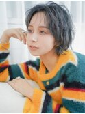 #ショート #ショートヘア #センターパート #カジュアル