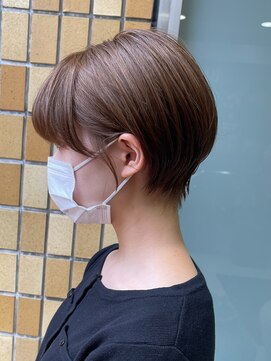 ラボー ノースプラザ店(LA'BO) 【LA'BO三浦】丸みショート×ベージュ