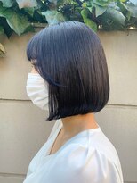 エム(EM) ダブルカラーケアブリーチ顔まわりレイヤーショートボブ下北沢