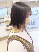 センスヘア(SENSE Hair)&nbsp;プツッとラインが可愛い！簡単スタイリング！切りっぱなしボブ