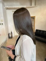 アリー 原宿 表参道(ALLY)&nbsp;【ALLY 濱田】ブリーチ無し☆オリーブベージュ