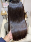 頭皮に負担0ゼロの特別技法施術　艶カラー