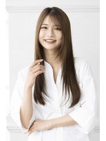 トティア 梅田(Totia)&nbsp;【Totia梅田】斜めバング×レイヤーロング×アッシュオリーブ