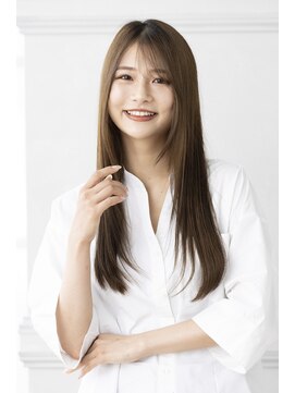 トティア 梅田(Totia) 【Totia梅田】斜めバング×レイヤーロング×アッシュオリーブ