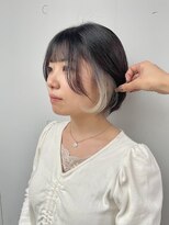 カリーナコークス 原宿 渋谷(Carina COKETH) ホワイト/イヤリングカラー/インナーカラー/レイヤーカット
