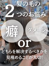 髪の毛の２つのお悩みにそれぞれ合ったメニューをご提案します。