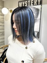 ヲタク(wotaku.)&nbsp;デザインカラーハイトーンダブルカラーブリーチブルーハイライト