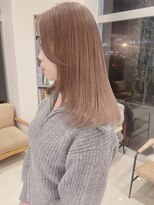 アース コアフュールボーテ 熊谷店(EARTH coiffure beaute)&nbsp;ミルクティーベージュ_ダブルカラー_ケアブリーチ_髪質改善