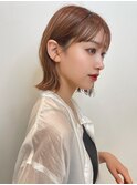ボブパーマ 外ハネ シースルーバング フェイスレイヤーt86