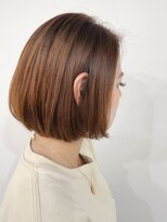 ミドル(MIDDLE)&nbsp;あごラインミニボブOrangeBeige