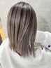 【大人っぽさ*】ナチュラルハイライト+オンカラー+2stepトリートメント[水戸]