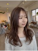 フェミニン×ミックスウェーブレイヤー20代30代40代/藤本