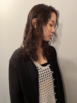 サンプラス(san+)&nbsp;【柏原良亮】ニュアンスパーマ×センターミディ