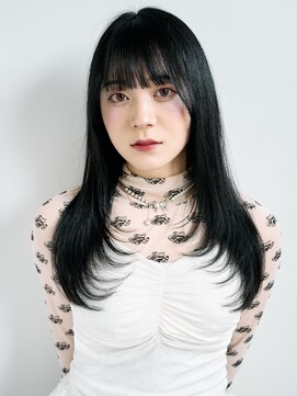 ロンドアンメゾン 原宿(Lond un Maison.) ミニウルフレイヤーカット顔周りカット前髪カット韓国ロング原宿