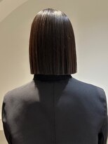 乾かすだけでキマる髪/切りっぱなしボブナチュラルカラー