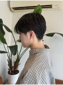 シースルーバングマッシュ