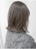 ブリーチなしダブルカラー明るめブラウンベージ20代30代40代ボブ