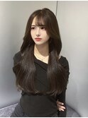 韓国風レイヤーカット/くびれヘア/韓国風/韓国風スタイル