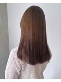 秋冬にぴったり透けるナチュラルブラウン