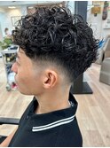 横浜スペインカールラルフカールーズパーマスキンフェード30代◆