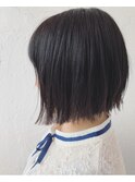 切りっぱなしボブ