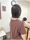 軽め切りっぱなしボブ