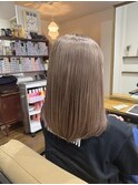 暗めカラーグランマッシュフェイスフレーミングデザインカラー