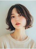 20代30代40代◎ナチュラルボブ/白髪ぼかし/髪質改善/縮毛矯正