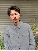 スパイキーショート/ニュアンスパーマ/メンズカット/メンズ