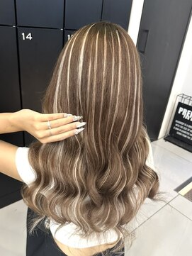 ラピス 大阪アメ村店(Lapis) 細めエクステハイライト/ギャル/巻き髪/シールエクステ/エクステ