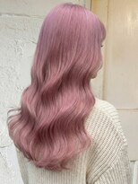 エノア 東京(ENORE)&nbsp;ブリーチ/ダブルカラー/ピンクベージュ/ダブルカラー/ロング