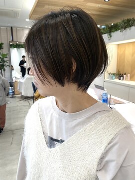 ステアケース 武蔵小杉店(stair:case) 大人ショート/ショートボブ/白髪ぼかしハイライト/銀座/武蔵小杉