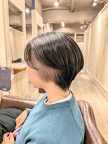 アンプリュス リアン(1+ Unplus lien) ショートスタイル×インナーカラー×グレージュカラー/亀戸