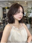 顔まわりレイヤーボブ/くびれレイヤーボブ/丸みショートボブ