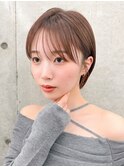丸みショートボブ/顔周りカット/20代30代40代50代/前髪/立川