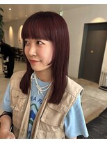 カイラ(KAILA)&nbsp;ピンクレッド/暖色カラー/ブリーチなしダブルカラー　福本