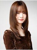 ★コテ巻き風パーマデジタルパーマ韓国風パーマ顔周りカット前髪