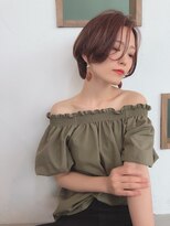 ピュアメンド 吉祥寺(Pure Mend)&nbsp;ローズブラウン×大人ショートボブ
