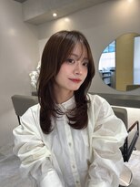 リブランド 銀座(REBRAND) 鎖骨下ミディアムレイヤー/ショコラベージュ