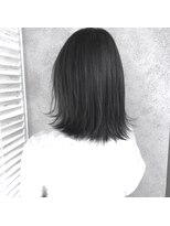 ヘアサロンM 新宿&nbsp;黒髪風ネイビーグレーカラー
