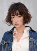 大人かわいい小顔ワンレン{エアリーショート/ミニマムボブ/ボブ}