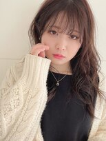 オウルズ(owls)&nbsp;【owls】大人可愛い透け感カラーシースルーバングパーマロング