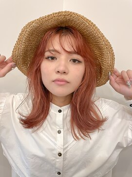 ミラ(mira) 【mira】麦わら被るとこんな感じ