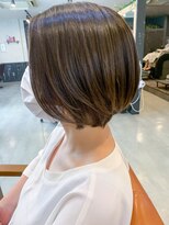 オースト ヘアー ステラ 新宿店(Aust hair Stella)&nbsp;短すぎないくびれショート×ブルージュ　K