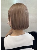ナル(nalu.)&nbsp;ベージュカラー/ミルクティーベージュ/切りっぱなしボブ