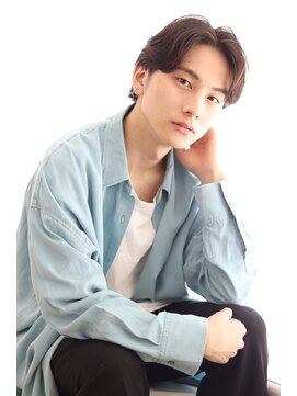 ヘアリゾート ラグーン(hair+resort lagoon) コンマヘア×センターパート×韓国マッシュ20代30代40代